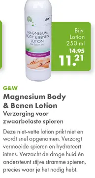 Aanbieding: Magnesium Body & Benen Lotion