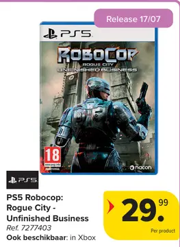 Aanbieding: PS5 Robocop: Rogue City - Unfinished Business