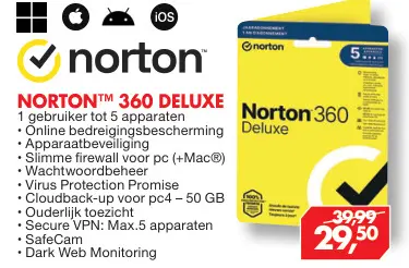 Aanbieding: Norton 360 Deluxe