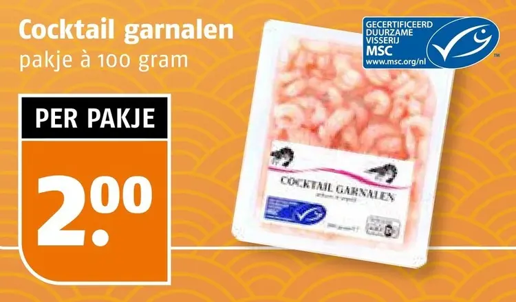 Aanbieding: Cocktail garnalen
