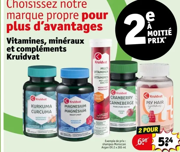 Offre: Kruidvat Vitamines, minéraux et compléments