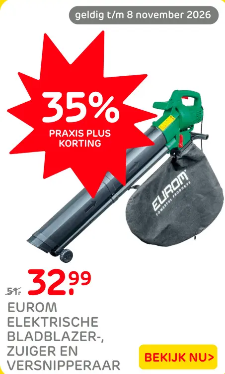Aanbieding: Elektrische bladblazer-, zuiger en versnipperaar