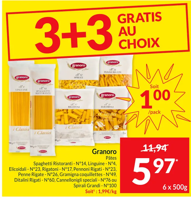 Offre: Pâtes