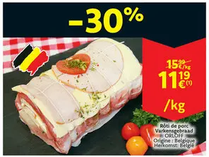 Offre: Rôti de porc / Varkensgebraad