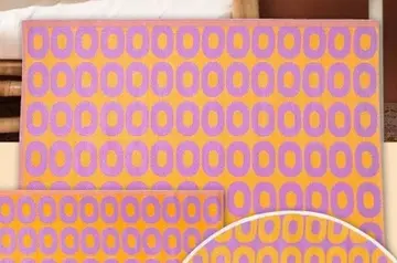 Aanbieding: Buitenkleed rondo - paars/oranje - 120x180 cm