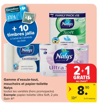 Offre: Gamme d'essuie-tout, mouchoirs et papier-toilette