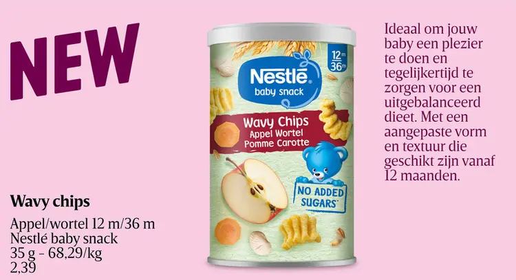 Promotie: Wavy chips Appel/wortel