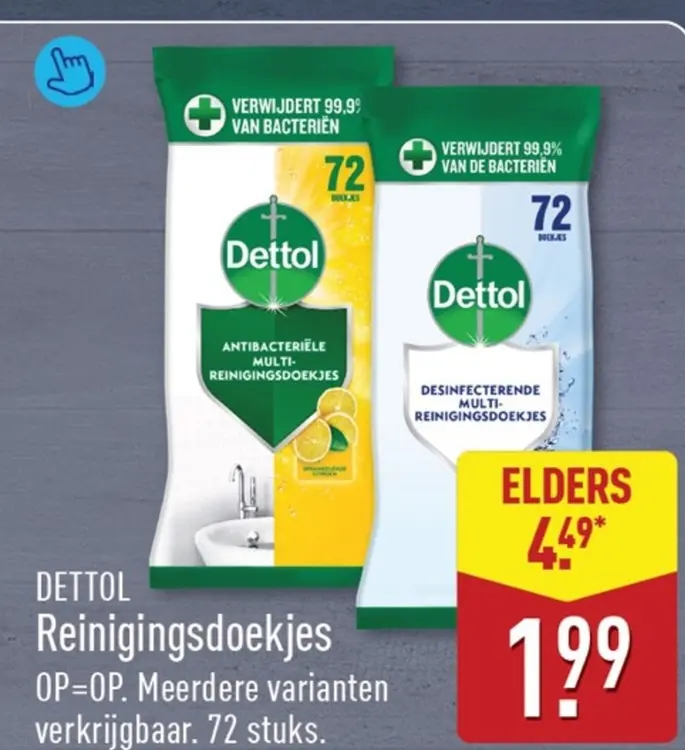 Aanbieding: Dettol Reinigingsdoekjes