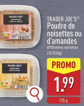 Offre: Poudre de noisettes ou d'amandes