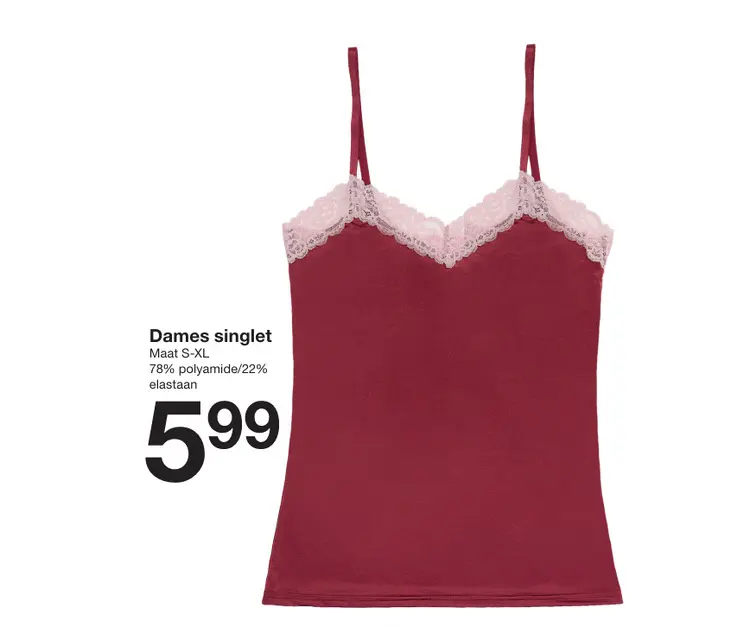 Aanbieding: Dames singlet