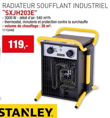Offre: Radiateur soufflant industriel "sxjh203e"