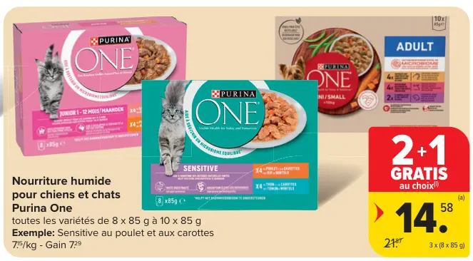 Offre: Nourriture humide pour chiens et chats