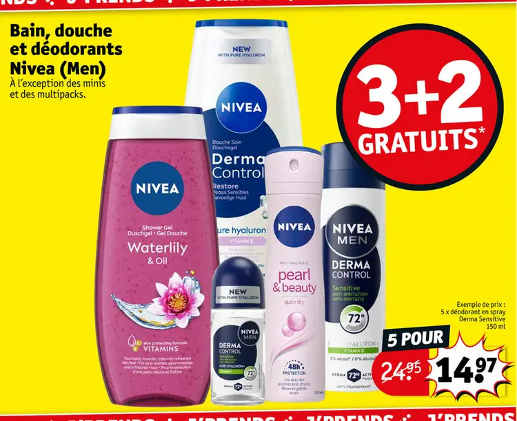Offre: Bain, douche et déodorants
