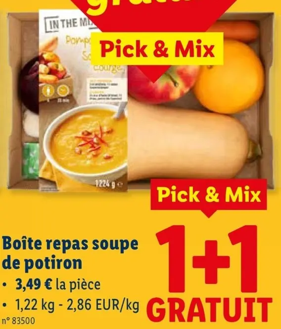 Offre: In The Mood Boîte repas soupe de potiron