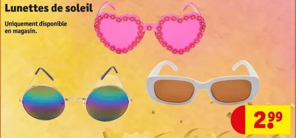 Offre: Lunettes de soleil & Bijoux
