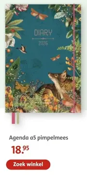 Aanbieding: Agenda a5 pimpelmees