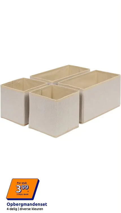 Promotie: Opbergmandenset