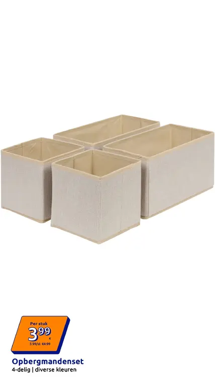 Promotie: Opbergmandenset
