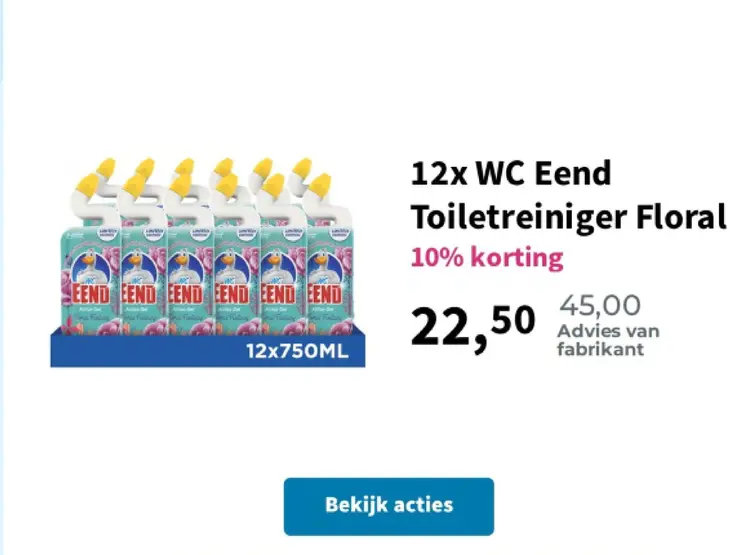 Aanbieding: WC Eend Toiletreiniger Floral