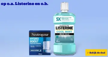 Aanbieding: Listerine en o.b.