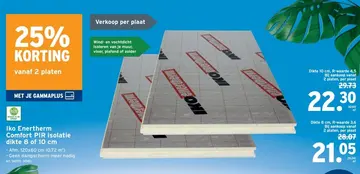 Aanbieding: Iko Enertherm Comfort PIR isolatie dikte 8 of 10 cm