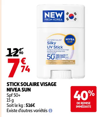 Promotie: Stick solaire visage
