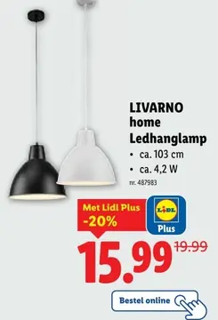 Aanbieding: LIVARNO home Ledhanglamp