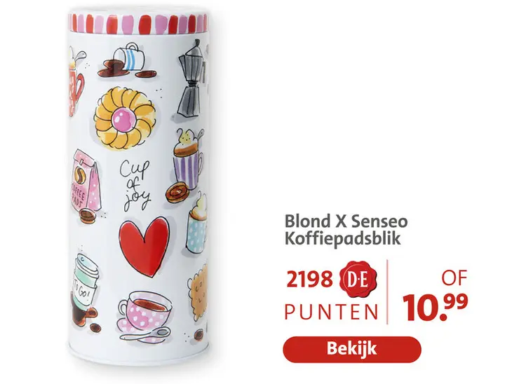 Aanbieding: Koffiepadsblik