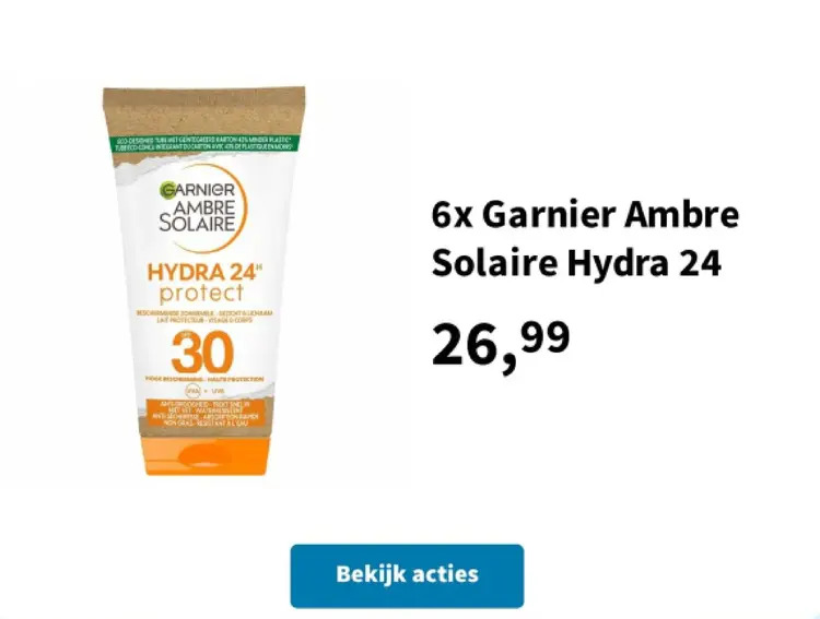 Aanbieding: Ambre Solaire Hydra 24 protect