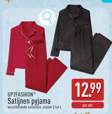 Promotie: Satijnen pyjama