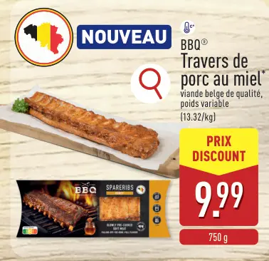 Offre: BBQ Travers de porc au miel