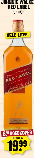 Aanbieding: Johnnie walker red label