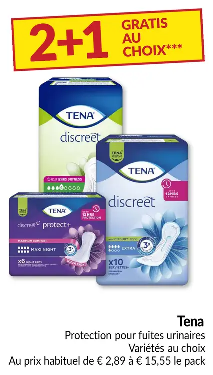 Offre: Protection pour fuites urinaires