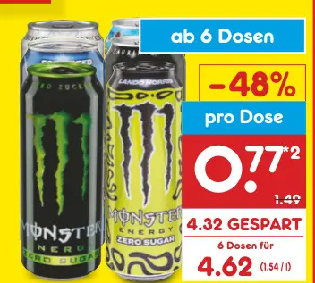 Aanbieding: Monster Energy Zero Sugar