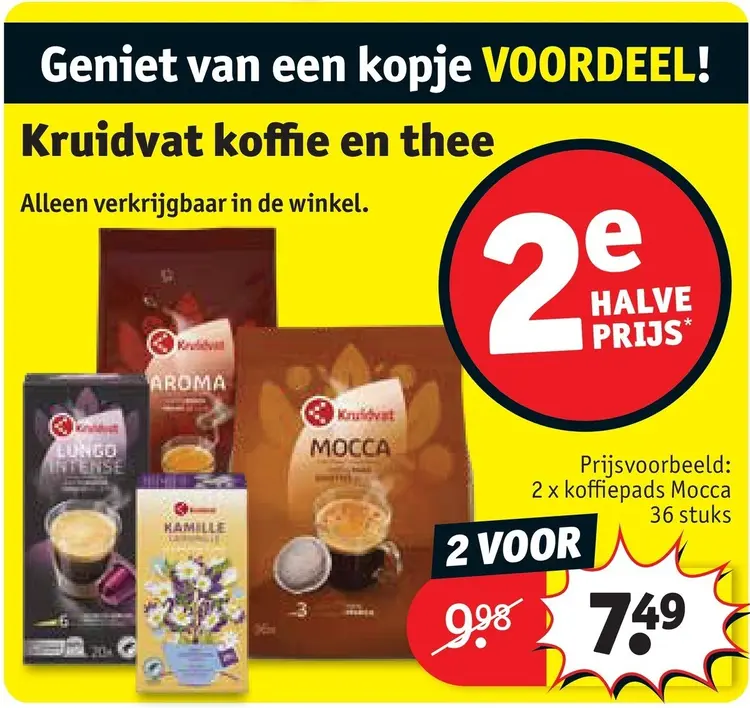 Promotie: Koffie en thee