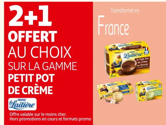 Offre: Petit pot de crème