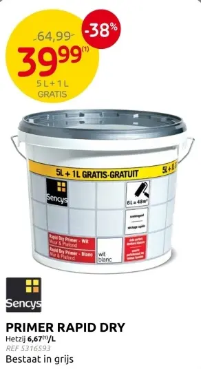 Promotie: Primer rapid dry