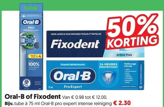 Aanbieding: Oral-B of Fixodent
