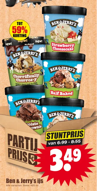 Aanbieding: Ben & Jerry's ijs