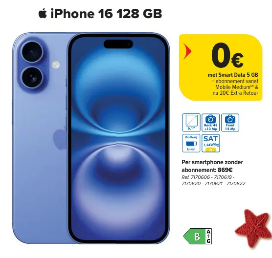 Promotie: iPhone 16 128 GB