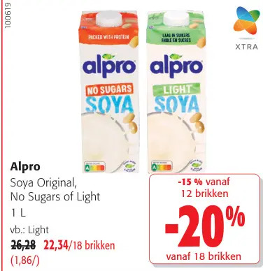 Promotie: Soya Original, No Sugars of Light