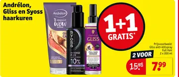 Aanbieding: Andrélon, Gliss en Syoss haarkuren