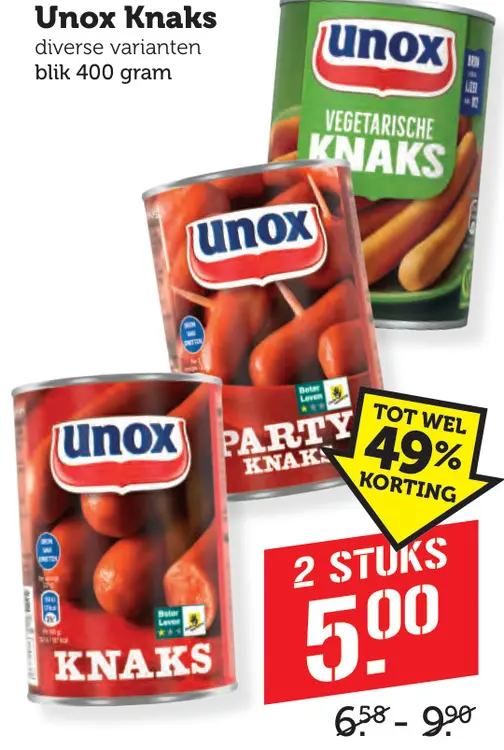Aanbieding: Unox Knaks