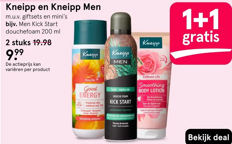 Aanbieding: Douchefoam en bodylotion