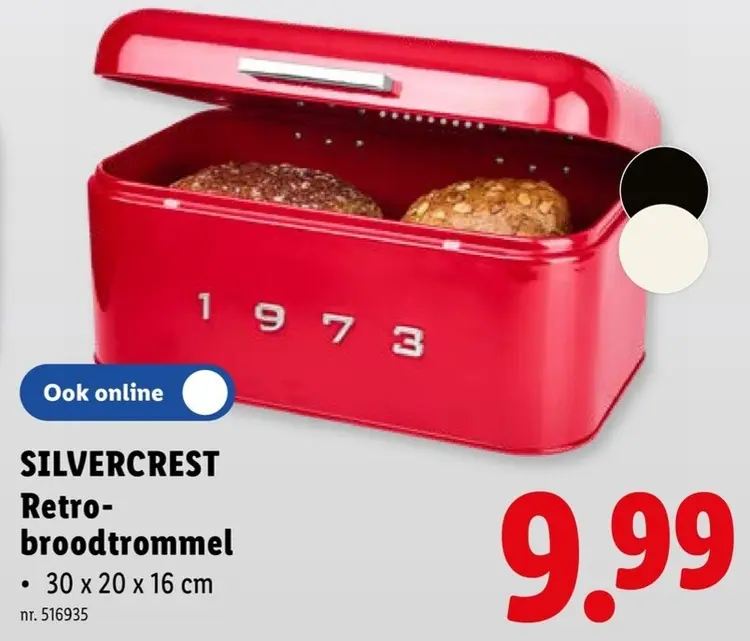 Promotie: SILVERCREST Retro-broodtrommel