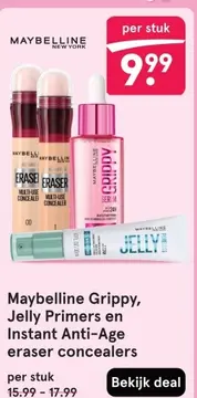 Aanbieding: Maybelline Grippy, Jelly Primers en Instant A