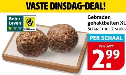 Gebraden gehaktballen XL