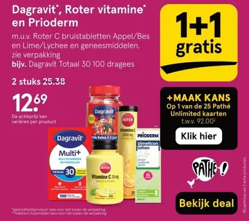Aanbieding: Dagravit, Roter vitamine en Prioderm