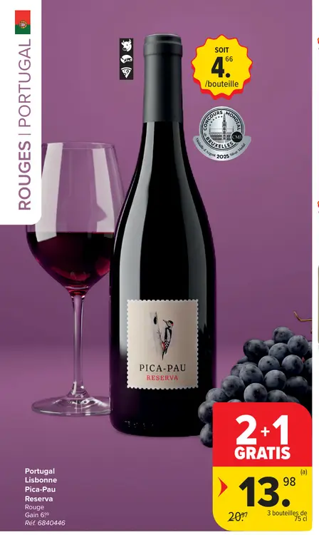 Offre: Pica-Pau Reserva Rouge