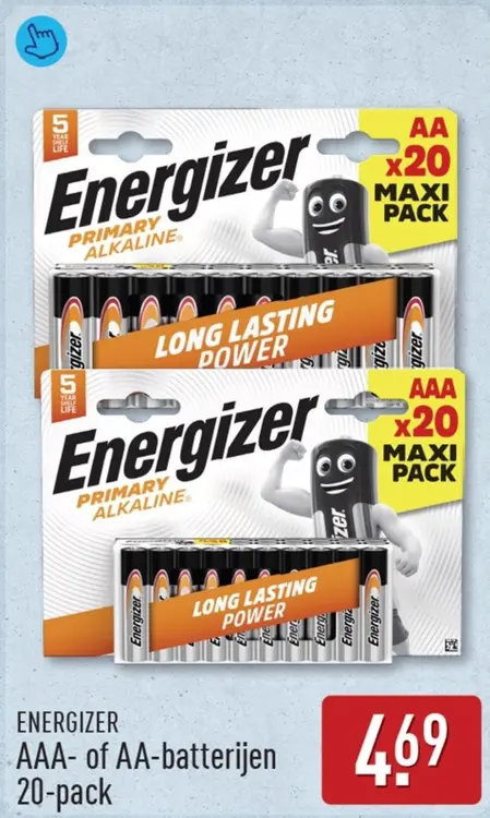 Aanbieding: AAA- of AA-batterijen
